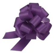 5pcs 8 Inch Large Pull Bow Gift Wrapping Big Pull Bows Ribbon Purple