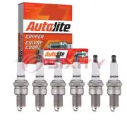 6 pc Autolite Copper Core Spark Plugs for 1968-1974 BMW 2800 2.8L L6 nl (for: BMW)