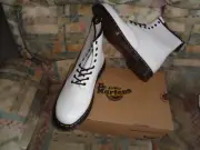 Doc Marten 1460 Smooth 8-Eye Unisex White Leather Boots BRAND NEW Men's UK 13