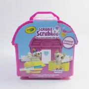NEW Crayola Scribble Scrubbie Pets Backyard Bungalow with Fruit Scented Markers