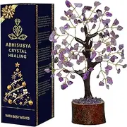Amethyst Tree of Life - Crystal Tree - Office Decor for Women - Spiritual Gifts for Women - Crystal Gifts, Money Tree, Book Shelf Decor, Purple Décor