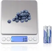 CQLITI 3000G Digital Kitchen Food Scale with 0.1g Accuracy, Tare Function, and LCD Display - for Cooking, Baking, and Jewelry