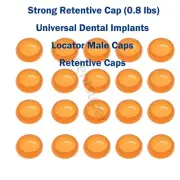 20pcs/set Dental Overdenture Abutments 0.8 lbs Male Cap Xtra-Soft Retentive
