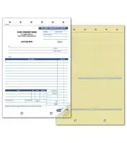 500 Work Order Invoice, 2 Part Carbonless / Nebs Deluxe No. GEN0255