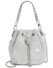 [Dune London] Electrics Bucket Bag in Silver