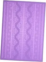 Kitchen Silicone Cake Decoration Mat Fondant Molds for Cake Lace Flower Pattern Embossed Food Grade Silicone Easy to Use and Clean Random Color
