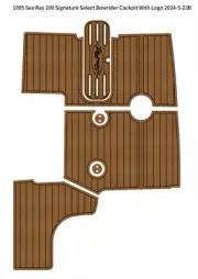 1995 Sea Ray 200 Signature Select Bowrider Cockpit Pad Boat EVA Teak Deck Floor