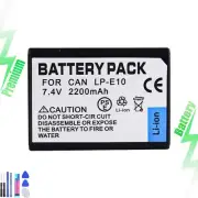 For Canon LP-E10 Battery for EOS 1300D KissX50 X70 X80 X90 Rebel T3 T5 T6 T7