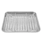 1 Set Baking Tray with Cooling Rack Baking Pan for Roasting Baking Cooling