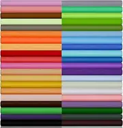 Macarrie 40 Piece Solid Color Fabric Bundles - 10 x 10 Inch Multi-Color Fabric Squares for Quilting, Patchwork, Sewing & Craft (Cute Colors)