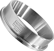 NEOUZA Stainless Steel 58mm Coffee Espresso Dosing Funnel Ring Catcher Fits for E61 Group Coffee Machines Barista Portafilter Breville, Rancilio, Gaggia, La Pavon