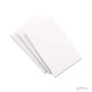 Pk/10 Rosetta Notes Pocket Notebook Blotting Cards, 3-3/8 x 5-1/2, Blank White