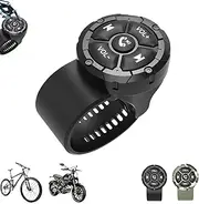 VulcanSync Pro - Bike Bluetooth Controller, Wireless Music Controller, Waterproof Adjustable Steering Wheel Remote Control for Cars, Bicycles and Motorcycles (Black)