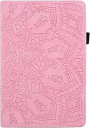[TIPOYOROO] Case for Samsung Galaxy Tab S9 11 Inch 2023 PU Leather Folio Stand Cover with Card Slot Pencil Holder Multi-Angle Viewing Auto Sleep/Wake Function for Model SM-X710/X716 - Pink