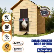 Solar Powered Auto Chicken Coop Door Cage Opener Closer Kit Automatic Safe Timer