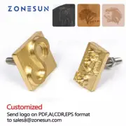 Custom LOGO Brass Mold Stamp Wood Leather Paper Embossing Mold DIY Design Mouldi