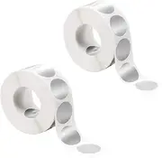 Silver Round Scratch Off Sticker Labels - 2 Rolls, Circle Peel and Stick Labels for Various Uses