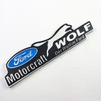 在飛比找蝦皮購物優惠-1x 金屬福特 Wolf Motorcraft 標誌汽車汽車