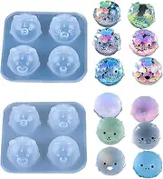 iSuperb 2 Pack Animal Resin Model DIY Epoxy Resin Casting Silicone,odel for Making Jewelry DIY Pendant Crafts