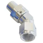 Aeroflow 45° NPT Swivel to Male AN Flare Adapter 3/4" to -12AN, AF919-12-12S