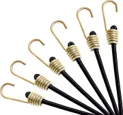 36" Bungee Cords with Hooks,10Mm(6 Pack) Bungee Cord Assortment Metal Hooks...