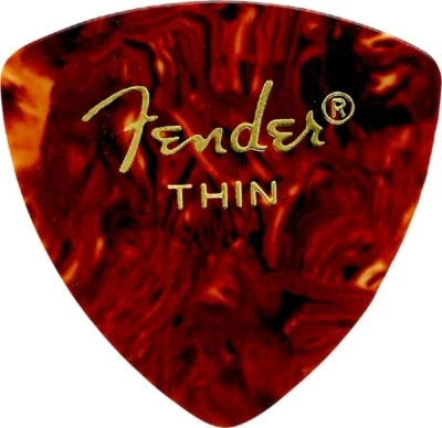 NEW Fender Classic Celluloid 346 Shape Thin Picks (72), SHELL, 198-0346-100