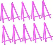 Mobestech Mini Easel Stand for Boys and Girls 10pcs Small Plastic Display Easel Tripod for Artwork and Painting Display