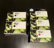2024 OEM 5 Pack HP 952 XL Ink Black Cyan Magenta Yellow Color 952XL Set Box Five