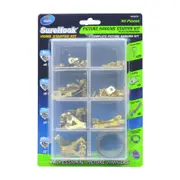 Zenith 4 / 45kg Brass Plated SureHook 55 Piece Plasterboard Picture Hanging Starter Kit
