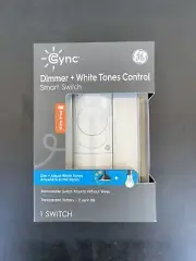 GE CYNC Dimmer + White Tones Control, Smart Switch. Wireless