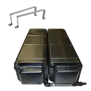 Outback Explorer Modular Caravan & RV Water Tank 43l Pair + Bracket Kit