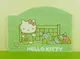 【震撼精品百貨】Hello Kitty 凱蒂貓 卡片-網球綠 震撼日式精品百貨