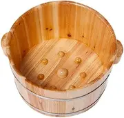 Wood Foot Bath Bucket Foot Tub for Soaking Feet, Foot Soak Bucket, Foot Bath Spa Tub, Foot Basin for Adults, Wood Bucket for Pedicure Super Easy to use Interesting
