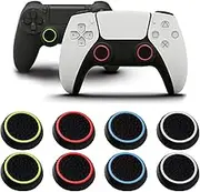 Tzylomirx 8 PCS Thumb Cover, Thumb Grips, Joystick Controller Thumb Grips Compatible with PS5, PS4, Xbox, Steam Deck etc Performance Controller Joystick Grips (4 Colors)