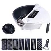 Kitchen Cutter Assist Slicer Vegetable Potato Onion Carrot Grater Chopper - 9 In 1