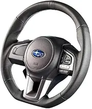 DAMD SS62-RX Steering Wheel for Subaru Cars, Black Leather x Gray Stitching [SS362RX3]