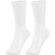 2pcs Sock Model Female Foot Mannequin Adult Foot Model Stand for Displaying