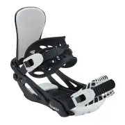 5th Element Covert Men's Snowboard Bindings, Black/White, Small MY25