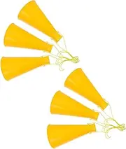 KITANDOVE 6Pcs Cheer Megaphones Portable Noise Maker for Sports Parties Bright Color Props for Material for Outdoor Activities and Game Events