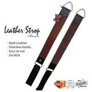 Leather Strop 12.5" x 2" for Sharpening & Honing Knives and Straight Razor