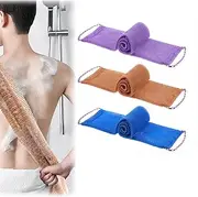 3PCS African Exfoliating Net Sponge, African Net Sponge with Knots, Nets Exfoliating Washcloth with Knots, Shower Scrubber Essentials for Shower Bathing (3 PCS)