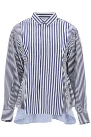 [SACAI] SACAI poplin sticked shirt with 1 White