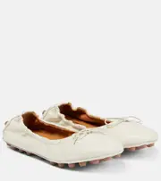 [Tod's] Tod's Leather ballet flats AU 3 white