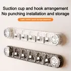 Towel Rack Suction Cup Hook Wall Mounted Robe Coat Hangers