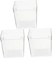 Zerodeko Refrigerator Side Storage Box Multi Purpose Fruit and Snack Organizer Transparent Container for Cold Storage Design for Easy Vertical Fridge Door