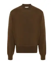 Long-sleeved pullover sweater S,XL Brown