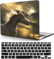 Hard Case Compatible with MacBook Pro 14 inch Case 2021 Model A2442 M1 Pro / M1 Max with Retina Display & Touch ID, Plastic Shell Cover Case & Keyboard Cover Skin - Horse
