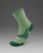 Vectr Light Cushion Crew Socks, 2XU, S, Eucalyptus/Fern Green, Unisex