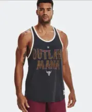Men's Under Armour Project Rock Outlaw Mana Tank Top Size Large #1367120 010