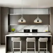 Zara Dome Shape Pendant Light Large in Satin Nickel